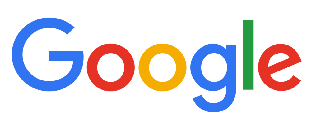 Google Logo, rainbow text.